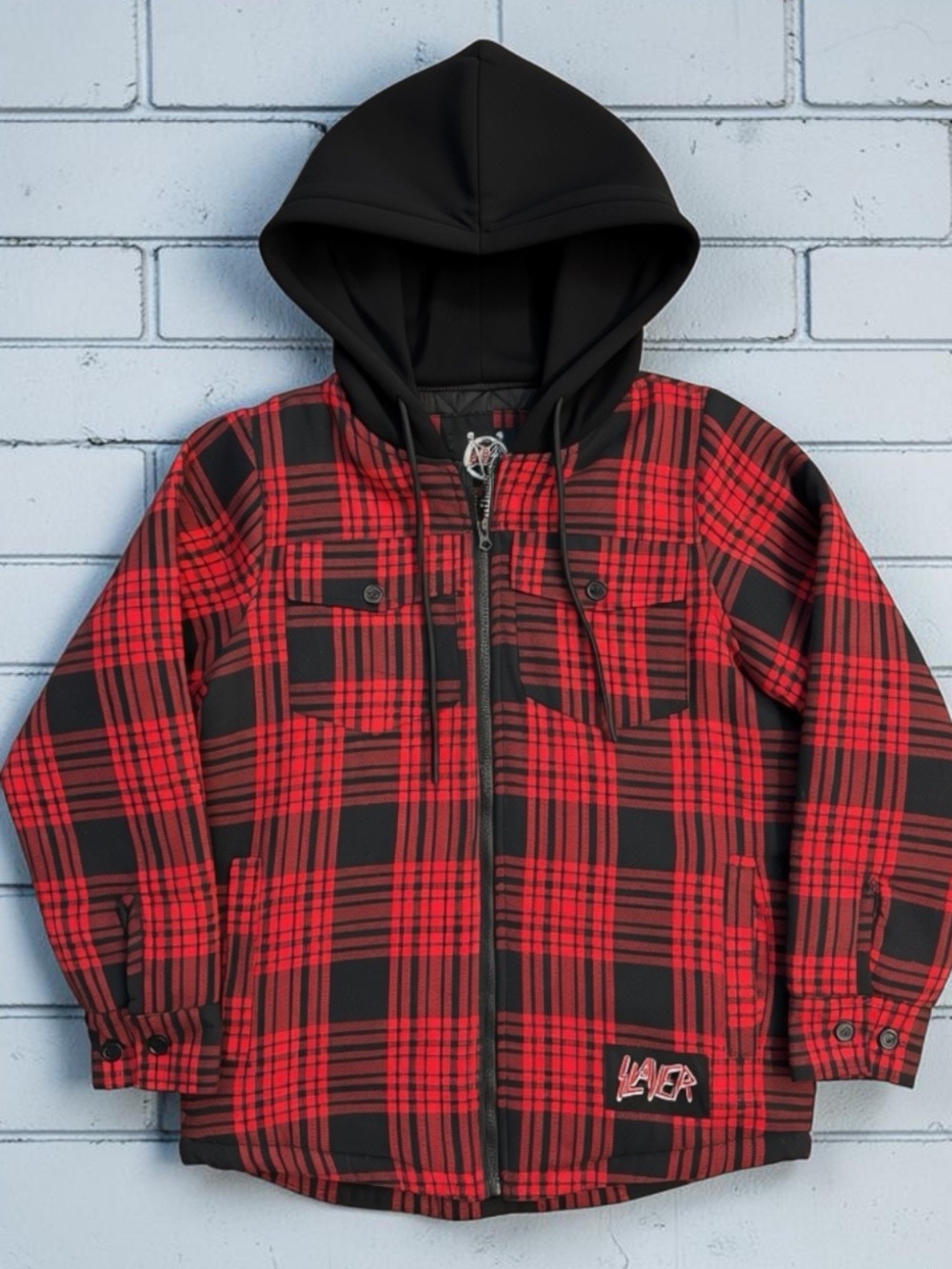 Slayer Hooded Flannel Jacket